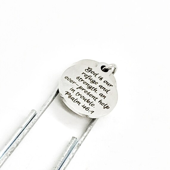 Planner Bookmark, God Is Our Refuge And Strength Bookmark, Psalm 46 1 Bookmark, Planner Paper Clip, Paper Clip Bookmark, Christian Gift