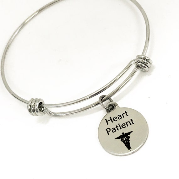 Heart Patient Medical Charm Bracelet Heart Patient Awareness Etsy