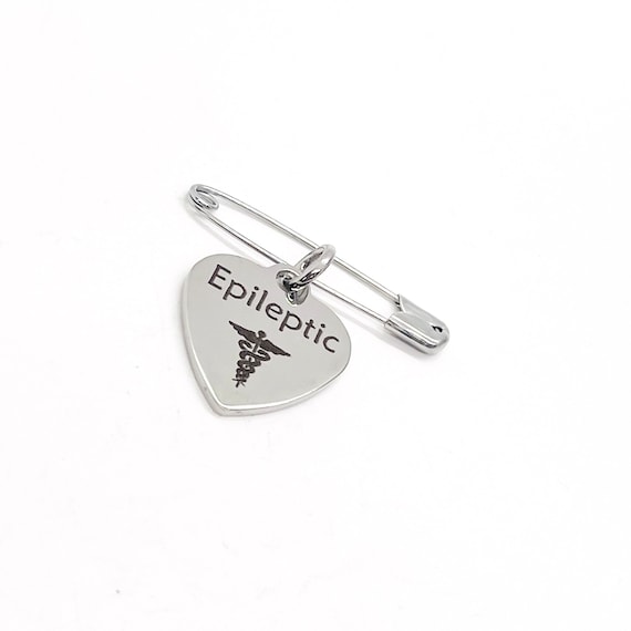 Medical Pin, Epileptic Pin, Medical Notice, Medical Awareness, Epilepsy Notification, Medical Charm, Charm Pin, Pin Charm, Lapel Pin