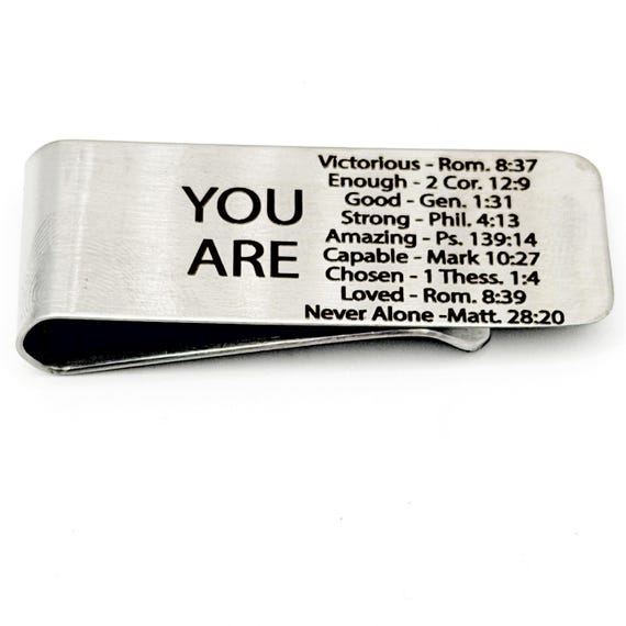 You Are Scripture Stainless Money Clip