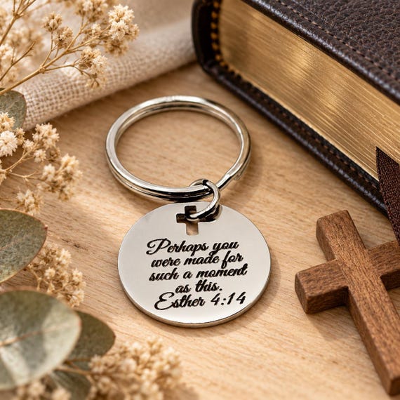 Made For This Moment Scripture Keychain