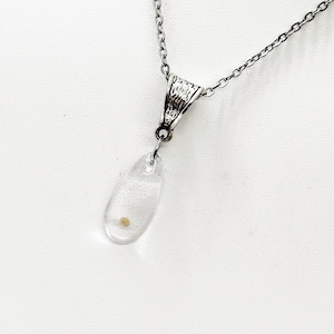 Mustard Seed Teardrop Pendant Necklace, Mustard Seed Charm Necklace, Mustard Seed Faith, Necklace Gift For Her, Matthew 17 20, Faith