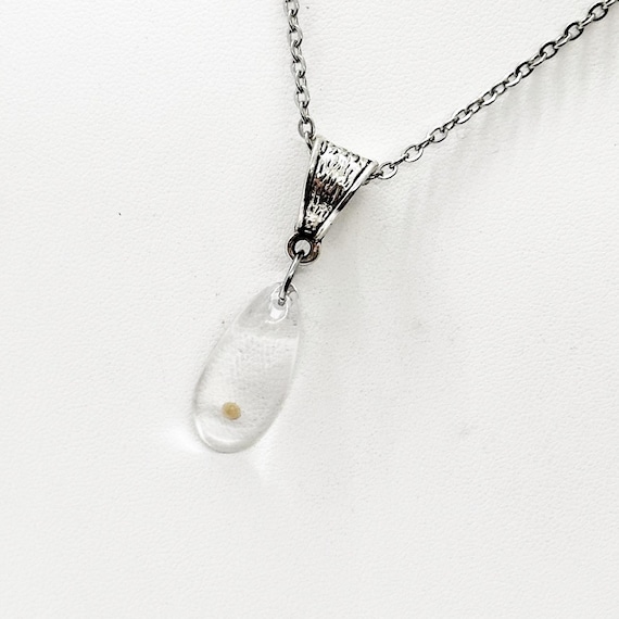 Mustard Seed Teardrop Pendant Necklace, Mustard Seed Charm Necklace, Mustard Seed Faith, Necklace Gift For Her, Matthew 17 20, Faith