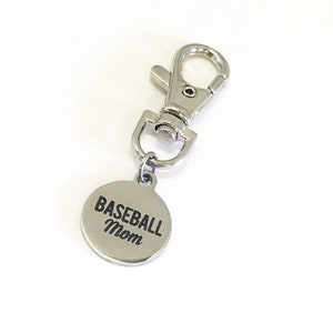 Baseball-Mama-Geschenke, Baseball-Mama-Reißverschluss, Baseball-Mama-Geldbörsenanhänger, Baseball-Mama-Taschenanhänger, Muttertagsgeschenke, stolzes Baseball-Mama-Geschenk