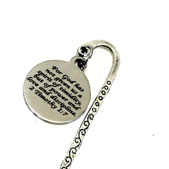 Bookmark Gift, God Has Given Us A Spirit Of Power Bookmark, 2 Timothy 1 7 Bookmark Gift, Bible Verse Planner Accessories, Small Bookmark