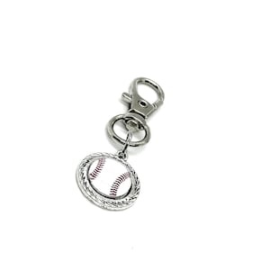 Baseball Cabochon Clip Auf Charm, Baseball Mom, Baseball Taschenanhänger, Liebe mein Baseballspieler, Frau Geschenk, Trainer Frau, Schlüsselanhänger Charm