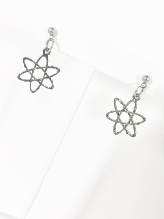 Molecule Earrings, Atom Earrings, Nerd Gifts, Science Lover Gifts, Atom Jewelry, Molecule Jewelry, Nerd Jewelry Gift, Nerdy Jewelry