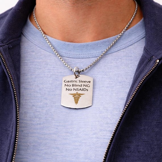 Gastric Sleeve Medical Alert Necklace
