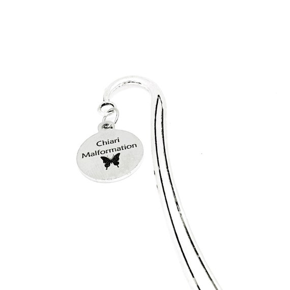 Chiari Malformation Butterfly Image Charm Bookmark, Reader Gift, Chiari Malformation Condition, Son Gift, Medical Condition, Daughter Gift
