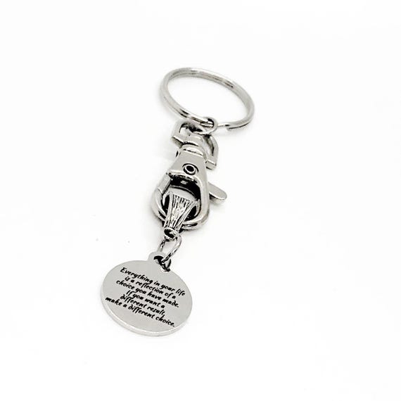 Make Choices Charm Keychain, Daughter Gift, Wife Gift, Friend, Divorce Gift, Affirmation, Going To College, Gift For Me, Motivating Her