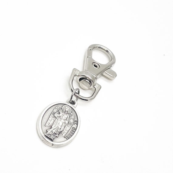 Faith Gift, St Gabriel Clip On Charm, Catholic Gifts, Christian Gifts, Catholic Charms, Saint Charms
