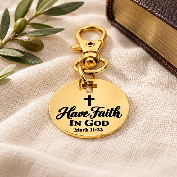 Have Faith In God Goldtone Clip On Charm