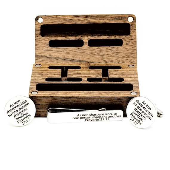 As Iron Sharpens Iron Boxed Gift Set For Him 20mm