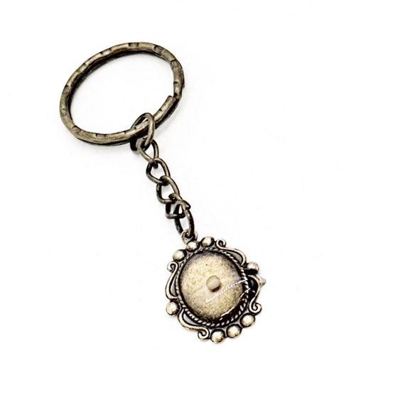 Antique Bronze Mustard Seed Keychain, Mustard Seed Faith Gift, Oval Mustard Seed Charm, Faith Keychain Gift, Matthew 17 20 Keychain