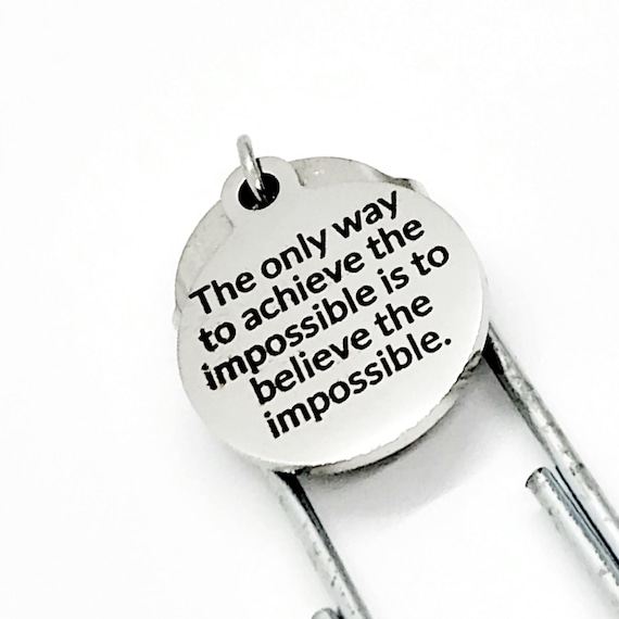 Bookmark Gift, Believe The Impossible, Achieve The Impossible Bookmark, Encouraging Gift, Motivation Gift, Dream Big, Planner Bookmark