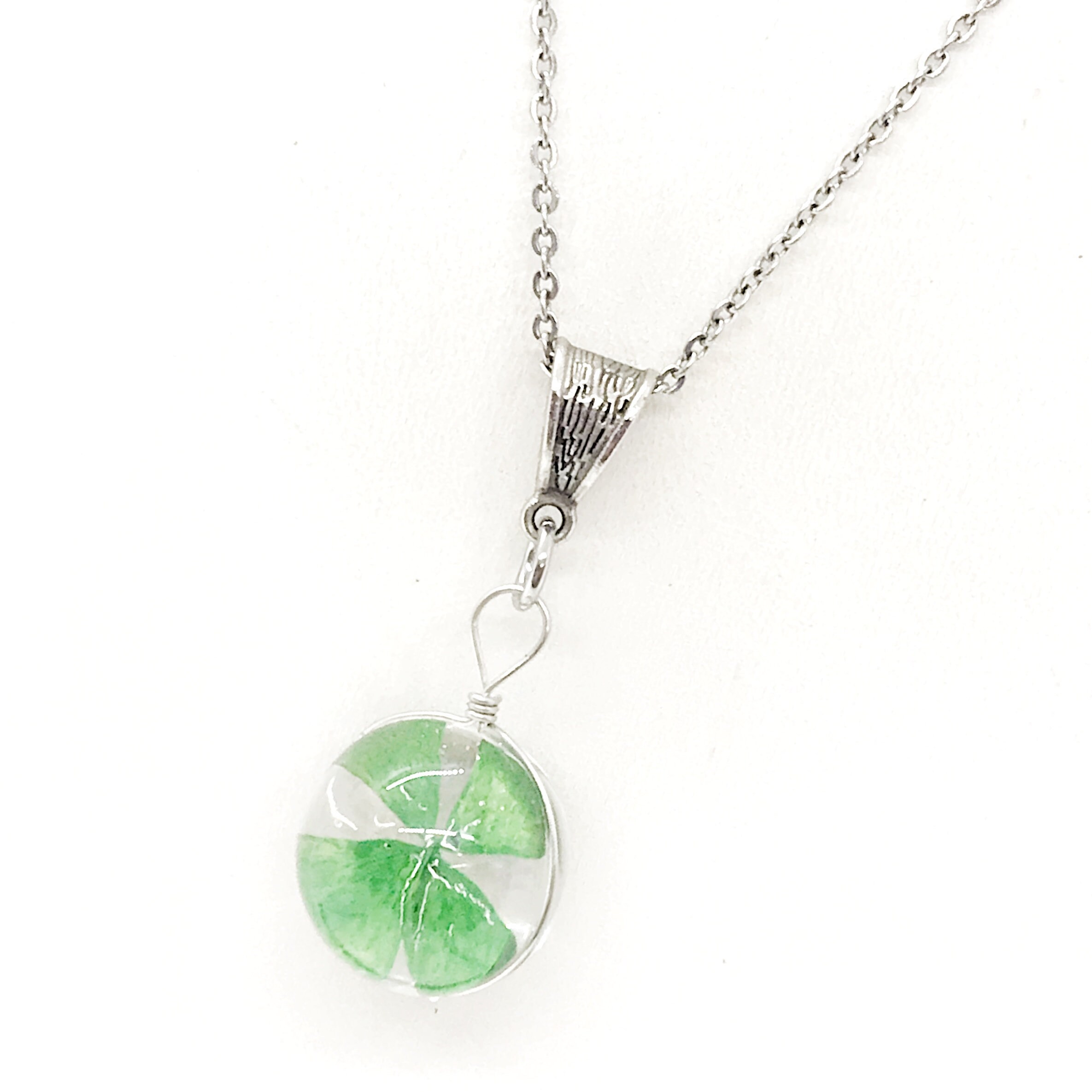 Good Luck Pendant Four Leaf Clover Pendant Graduation Gift Four Leaf Clover Necklace 4 Leaf Clover Good Luck Jewelry Good Luck Gift