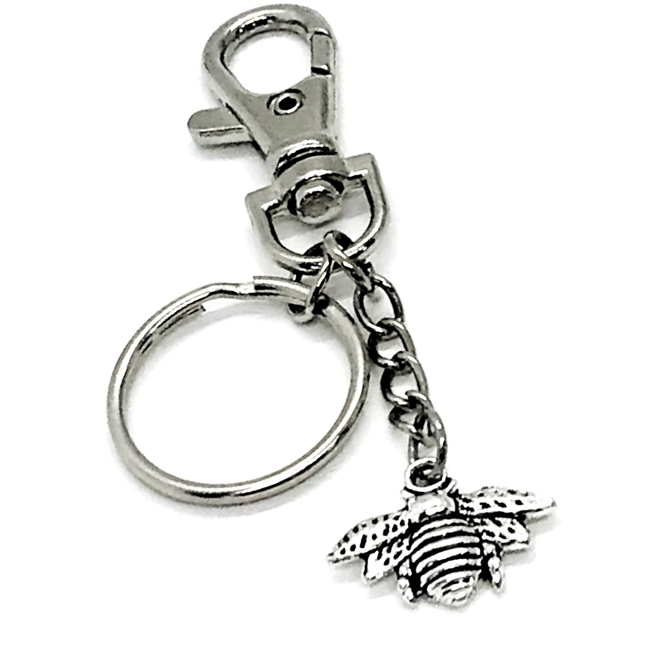 Bee Keychain, Bee Charm Keychain, Encouragement Gift, Motivating Gift