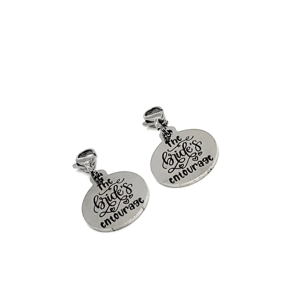 Clip On Charm, Mask Chain Charms, The Bride’s Entourage, Bridal Party Gifts, Bridal Party Mask Charms, Bridesmaids Gift, Single Charm or Set