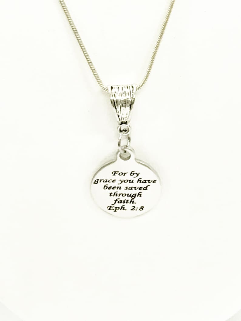 Christian Jewelry Christian Gift Christian Necklace Saved Etsy
