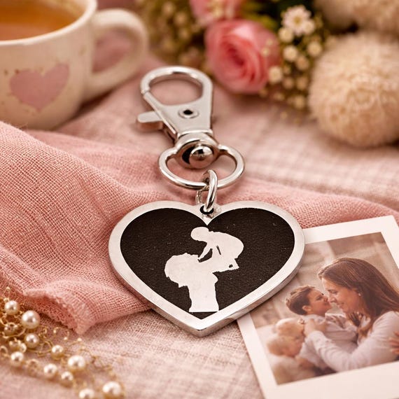 Mother And Child Clip On Charm Gift