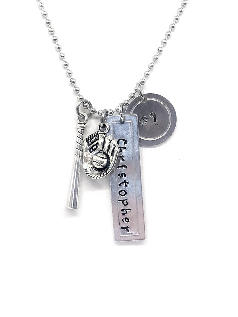Baseball Player Gifts Senior Gifts Baseball Mom Gift Customizable Baseball Player Necklace Graduation Gifts Baseball Mom Necklace