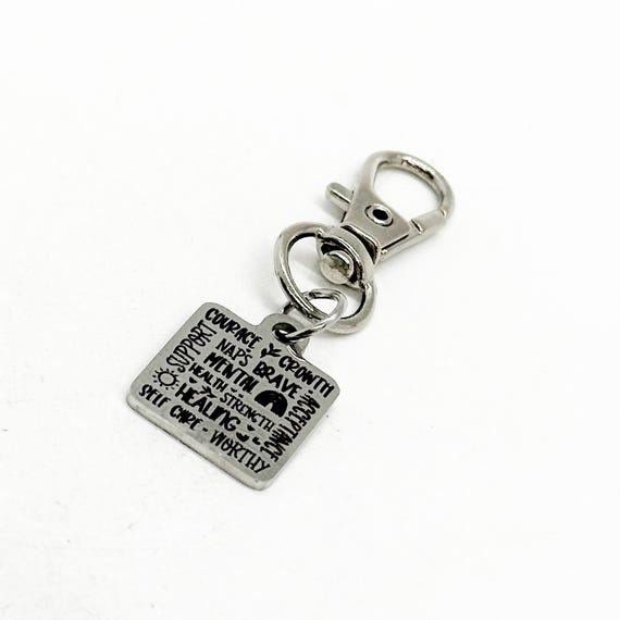 Affirming Words Clip On Charm, Motivating Her, Encouraging Him, Key Chain, Bag Charm, Motivational, Encouragement, Friend, Self Care