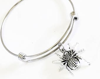 Joias de aranha, pulseira de aranha para usar em conjunto, bracelete de aranha, joias de Halloween, presentes de aranha, presentes para festa de Halloween, presentes de Halloween para ela