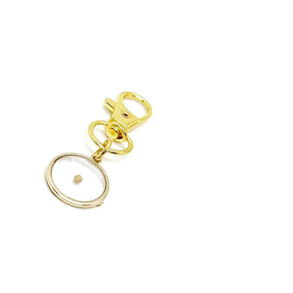 Goldtone Mustard Seed Round Clip On Charm, Key Chain Charm, Purse Charm, Matthew 17 20 Charm, Mustard Seed Faith Gifts, Just A Little Faith