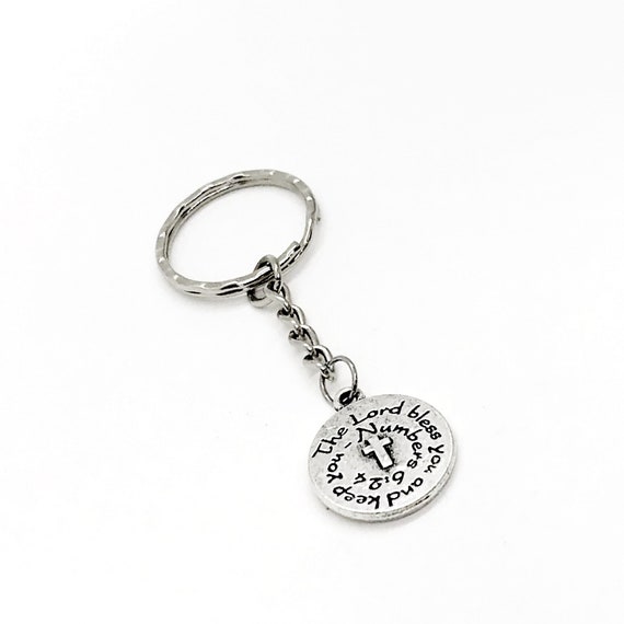 Blessing Gift, The Lord Bless You And Keep You Keychain, Scripture Gift, Numbers 6 24, Scripture Quote, Scripture Keychain, Christian Gift