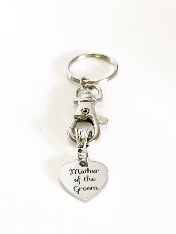 Mother Of The Groom Keychain, Gift For Fiance's Mom, Mother In Law Gift, MIL Wedding Gift, Mother In Love Gift, Groom's Mom Gift For Her