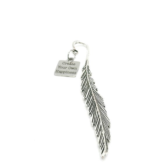 Create Your Own Happiness Charm Stem Bookmark, Encouragement, Motivating, Gift For Him, Gift For Her, Son, Daughter, Friend Gift, Happy