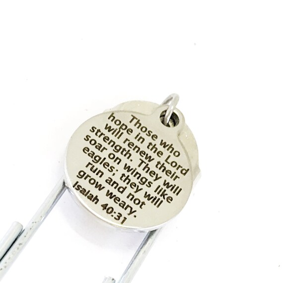 Christian Planner Bookmark, Hope In The Lord Pagemarker, Isaiah 40 31 Bible Journal Paperclip, Planner Accessories, Journal Gift