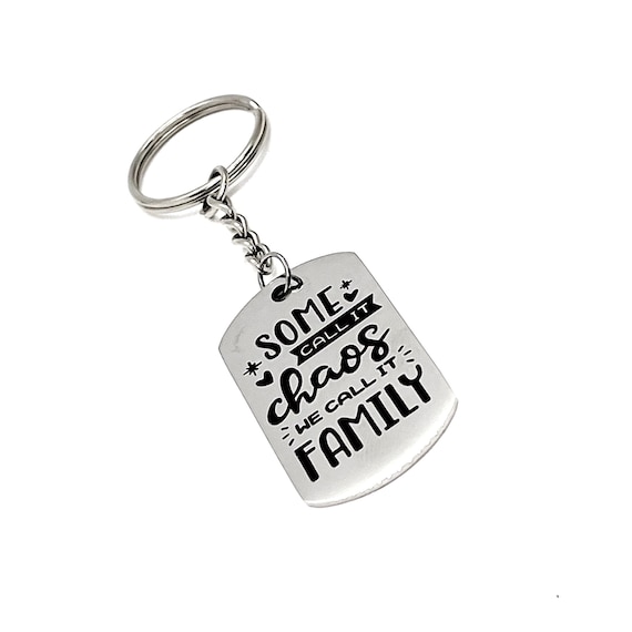 Family Gift, Some Call It Chaos, We Call It Family Keychain, Wife Gift, Family Christmas, Blended Family, Wedding Gift, Husband Gift