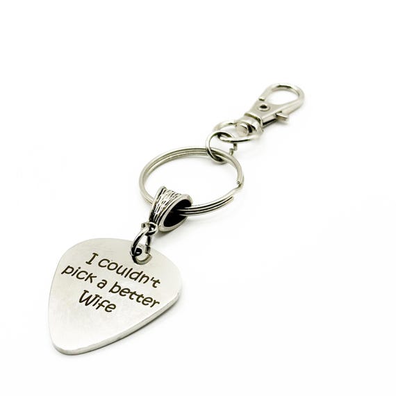 I Couldn't Pick A Better Wife Stainless Steel Engraved Keychain Gift For Wife Anniversary Valentines Day Gift