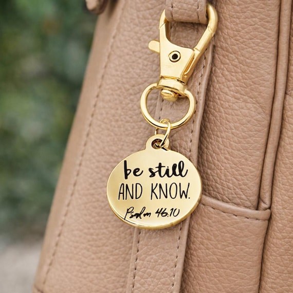 Be Still And Know Psalm 46 10 Gold-Plated Charm
