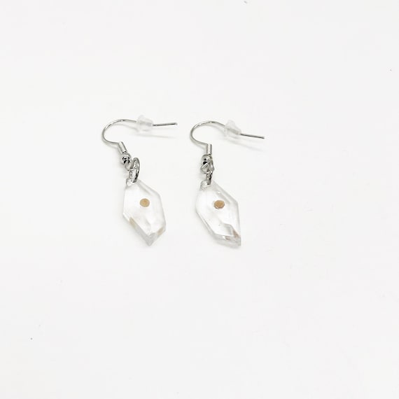 Mustard Seed Resin Hook Style Earrings,  Mustard Seed Jewelry, Matthew 17 20, Mustard Seed Faith Jewelry, Bible Verse Gift, Scripture, Faith