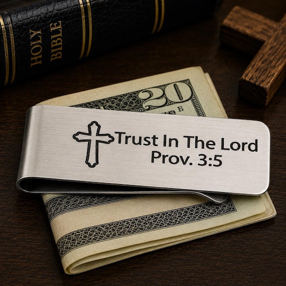 Trust In The Lord Prov 3 5 Money Clip