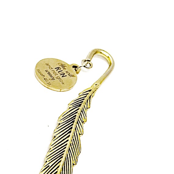 Isaiah 40 31 She Will Run And Not Grow Weary Charm Bookmark, Bible Bookmark, Christian Woman, Faith Gifts, Busy Woman, Entrepreneur, Mom