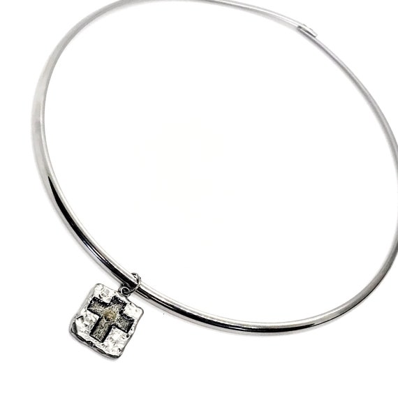 Mustard Seed Necklace, Mustard Seed Cross Collar, Stainless Steel Necklace, Matthew 17 20 Necklace, Mustard Seed Charm, Christian Jewelry