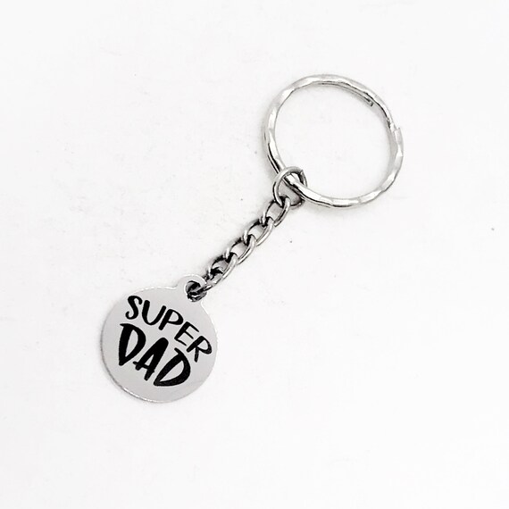 Fathers Day Gift, Super Dad Keychain, Daddy Keychain, Dad Keychain, Protective Dad Keychain, Dad Gift, Daddy Gift, Gift For Dad from Kids