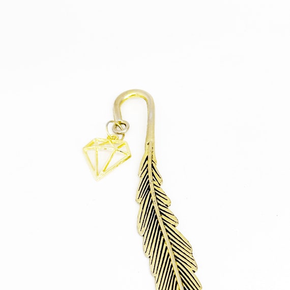 Diamond Goldtone Charm Bookmark, Reader Basket Idea, Reader Gift, Direct Sales, Ranking Up, Diamond Level, Planner Bookmark, Diamond Goals
