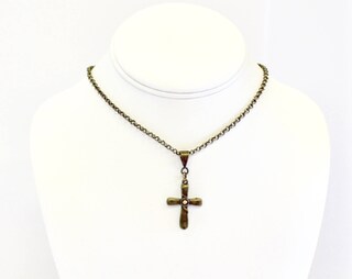 Collana Con Croce Jesus Loves You E Semino Di Senape, In Acciaio Inox, Catena Regolabile, Regalo Religioso