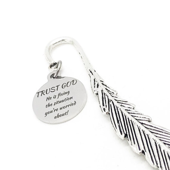 Bible Bookmark, Trust God Bookmark, Bible Gift, Christian Bookmark, Faith Quote, He Is Fixing The Situation You Are Worried About