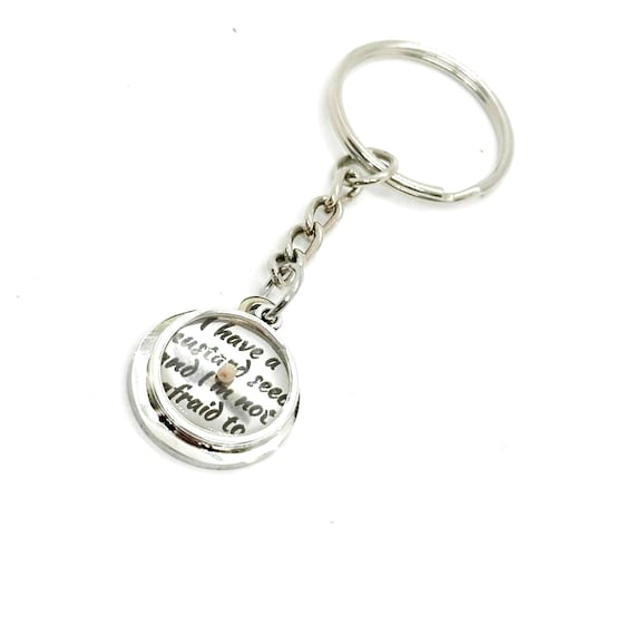 Mustard Seed Saying Charm Key Chain, I Have A Mustard Seed And I’m Not Afraid To Use It, Mountain Moving Faith, Matthew 17 20, Christian