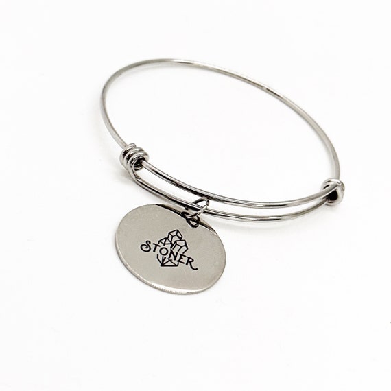 Gemologist Gift, Stoner Charm Bracelet, Gem Lover Gift, Gemology Student, Gift For Her, Jewelry Maker Gift, Gemologist Jewelry Gift