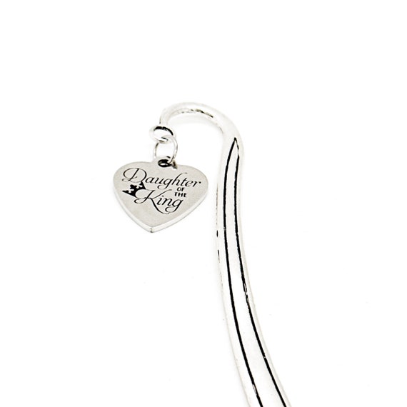 Daughter Of The King Charm Bookmark, Bible Bookmark, Daughter Gift, Wife Gift, Friend Gift, Baptism Gift, Confirmation Gift, Faith Gift