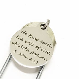 Christian Planner Bookmark, He That Doeth The Will Of God Abideth Forever Bookmark, Planner Gifts, Christian Gift, Christian Bible Bookmark