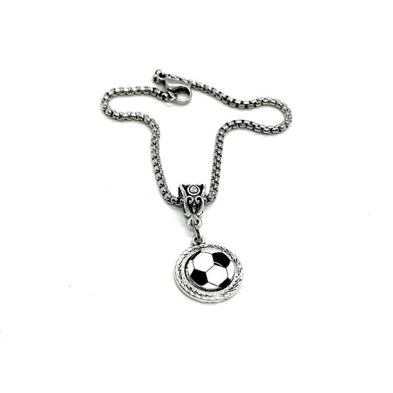Soccer Ball Cabochon Bracelet, Gift For Her, Sport Mom, Wife Gift, Mama Gift, Soccer Lover, Coachs Wife, Team Mom, Soccer Girlfriend