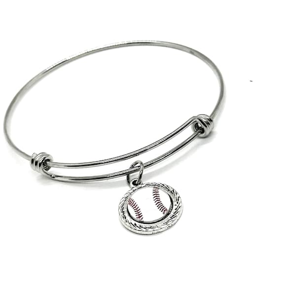Baseball Charm Bracelet, Baseball Player Mom Gift, Girlfriend, Baseball Fan Gift For Her, Wife Gift, Team Mom, Coach’s Wife, Jewelry Gifts