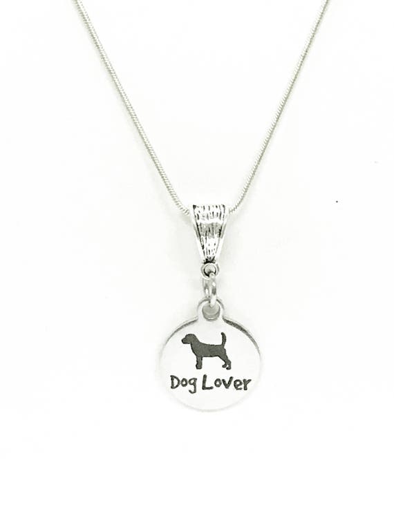 Dog Lover Pendant Silver Necklace, Dog Mama Gift, Gift For Her, New Dog Owner Gift, Gift For Dog Mama, Pet Lover Gift Necklace, New Dog Mama